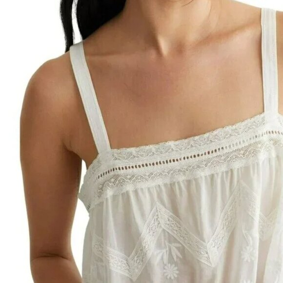 Lucky Brand 100% cotton lace camisole - size M - Picture 3 of 8